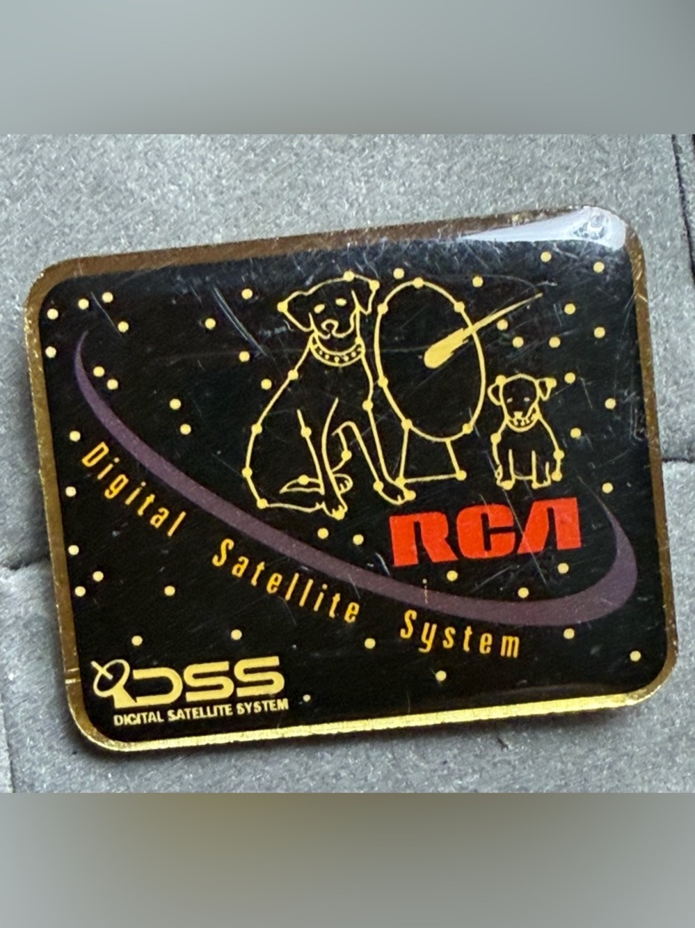 RCA Black and Gold Digital Satellite System Pin